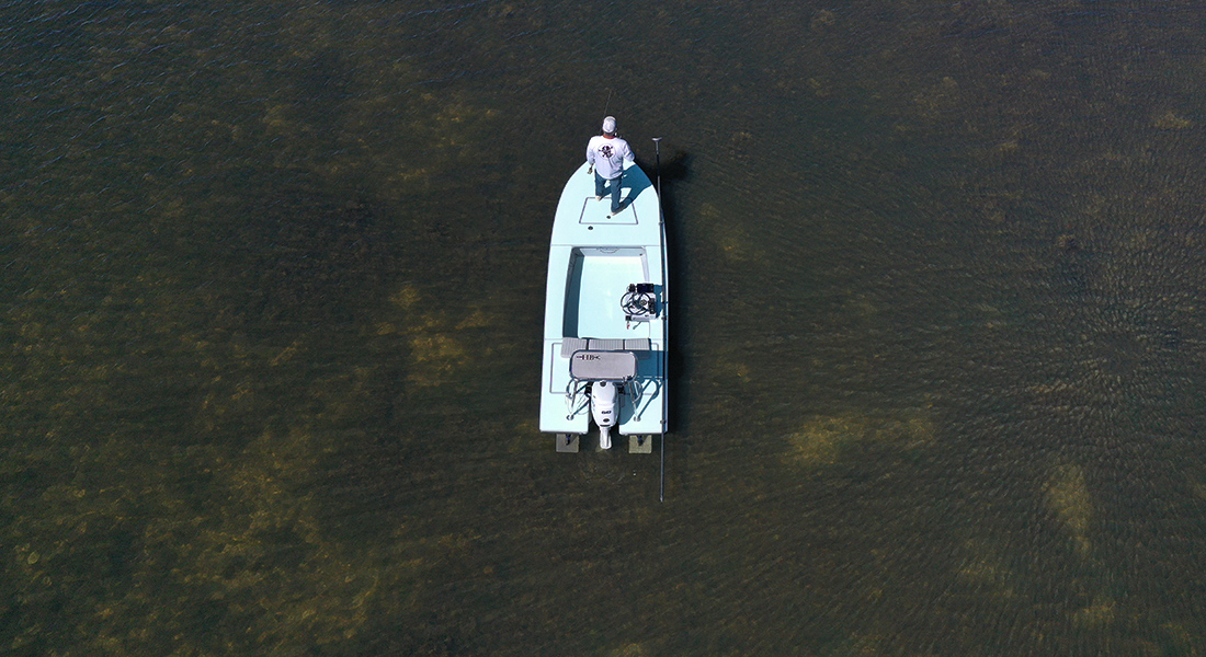 Boca Fly Fishing Guide Steve Hall Hell's Bay Waterman Skiff